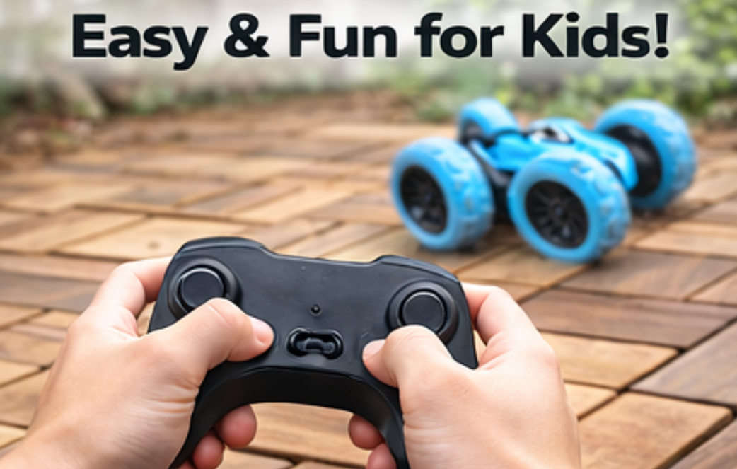 TurboFlip™ RC Stunt Car – 360° Flips & All-Terrain Fun